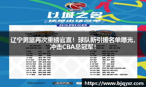 辽宁男篮再次重磅官宣！球队新引援名单曝光，冲击CBA总冠军！